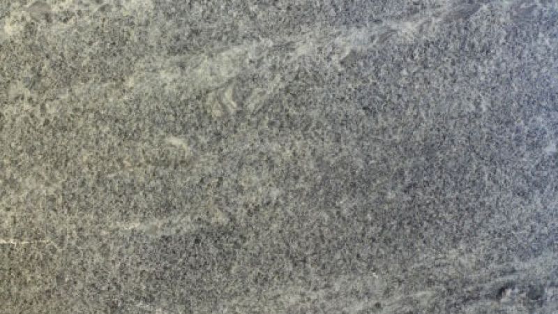 Closeup sample of cut soapstone stone slab.